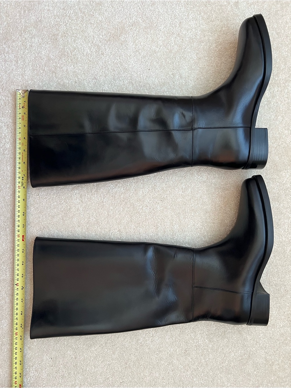 COS Knee-High Black Leather Boots, NEW, Women’s, Size 41 / 9.5